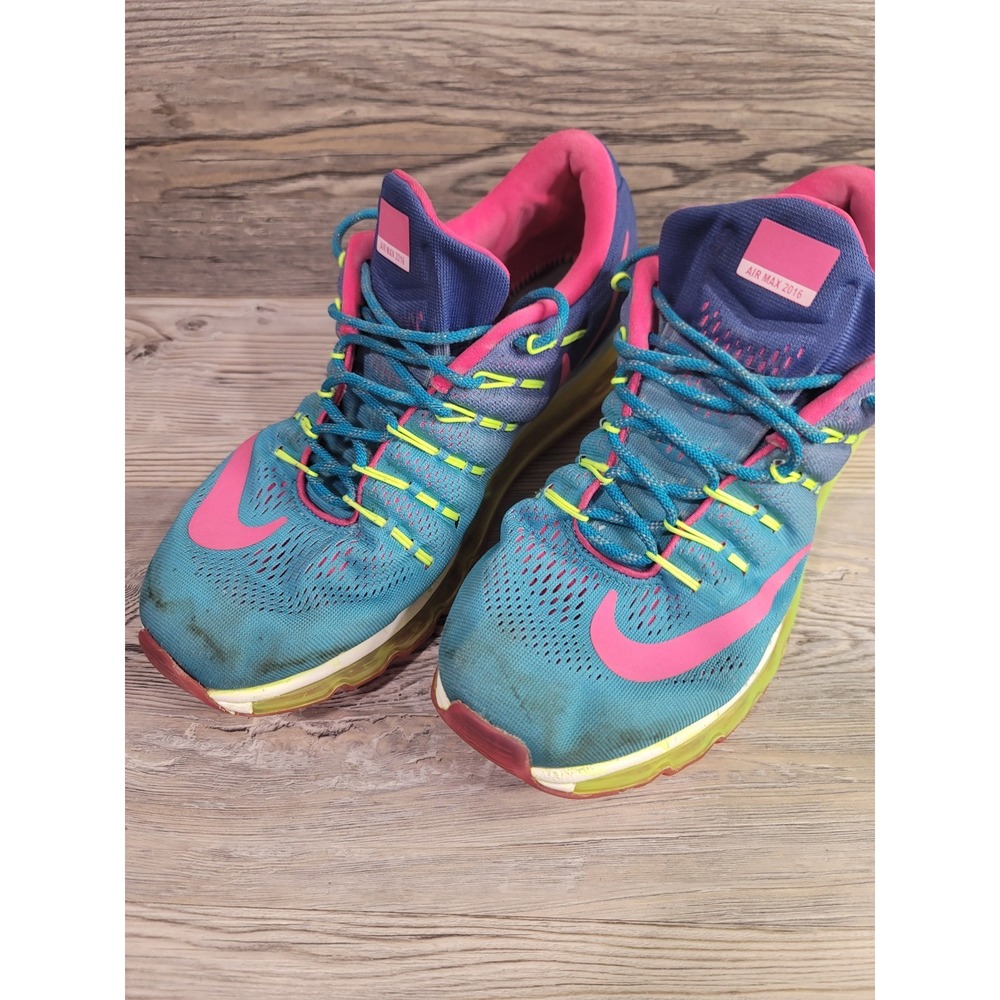Nike Air Max woman's shoes size 11 aqua blue, pink, purple. air max 2016